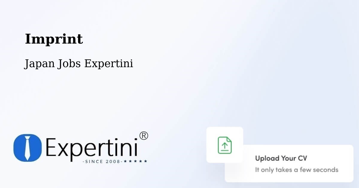 Imprint – Tsuruoka Shi - Japan Jobs Expertini